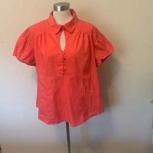 Cato  18/20 W orange short sleeve top